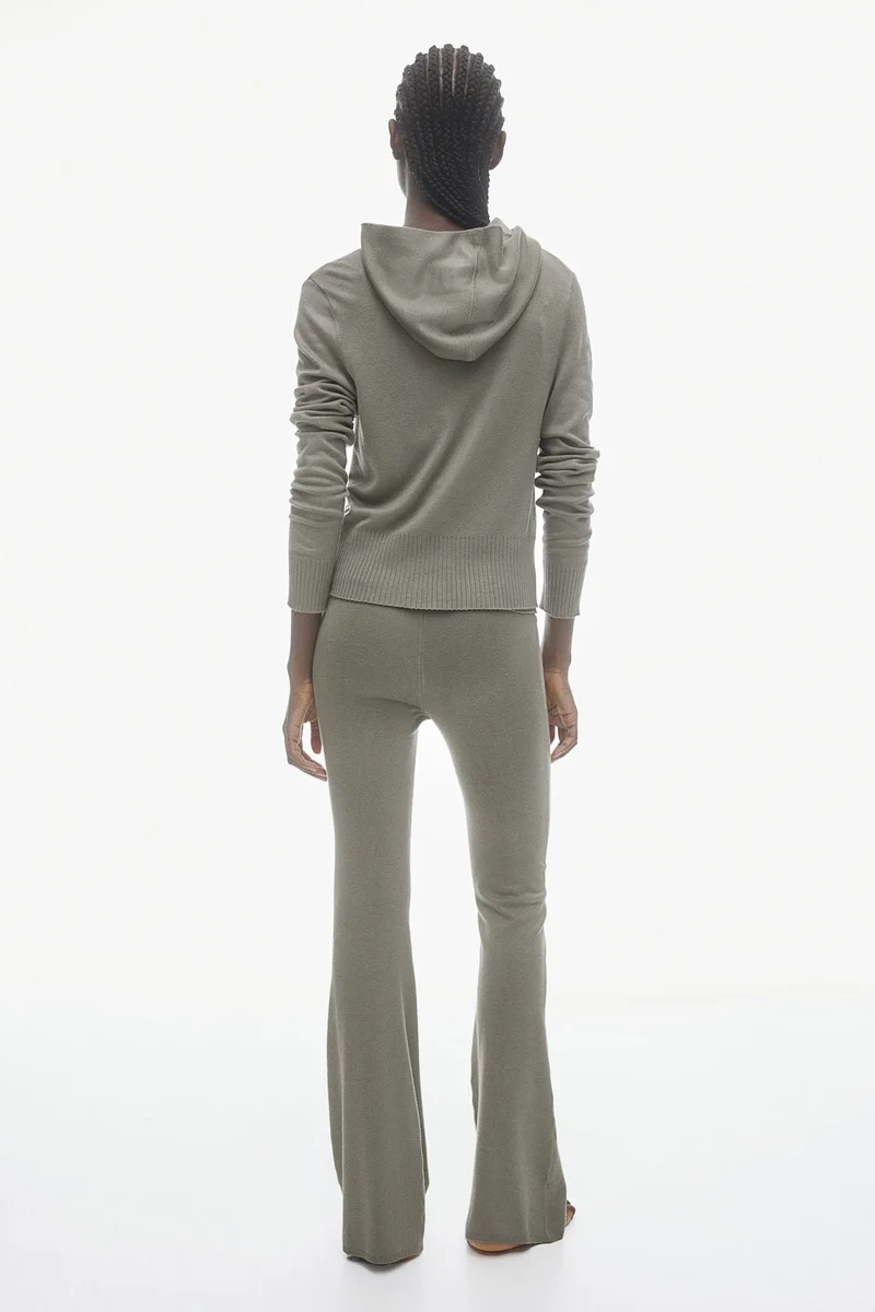 H&M Fine-Knit Zip-Through Hoodie
