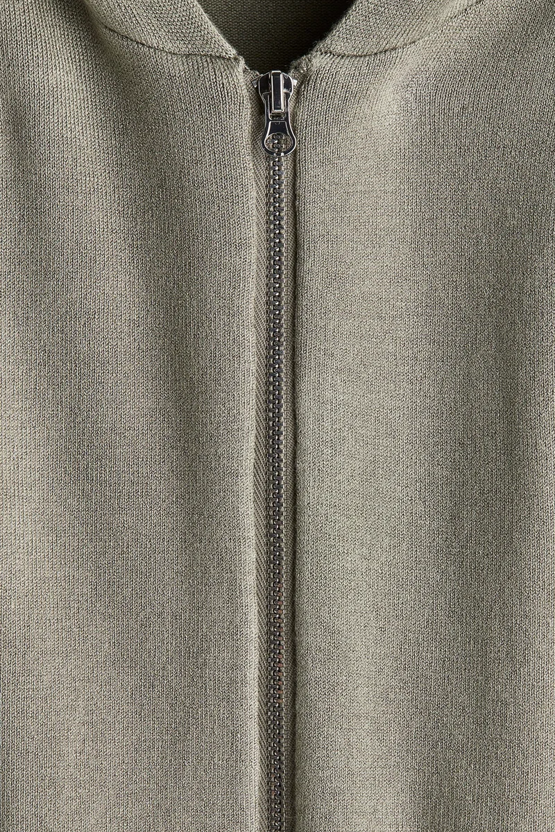 H&M Fine-Knit Zip-Through Hoodie