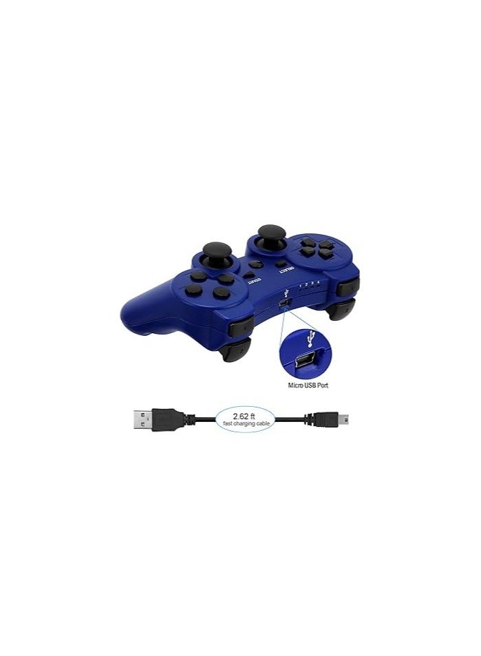 Wireless controller for PlayStation 3 gaming device + charging cable blue color - Image 4