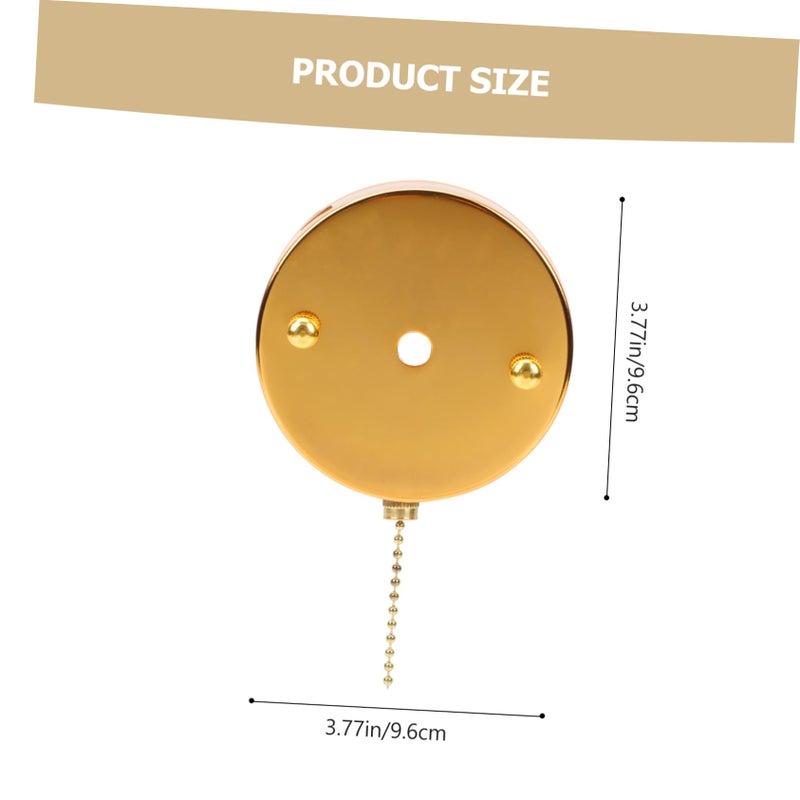 Golden Ceiling Fan Pull Chain Switch Durable Lamp Accessory Decorative Cord - Image 3