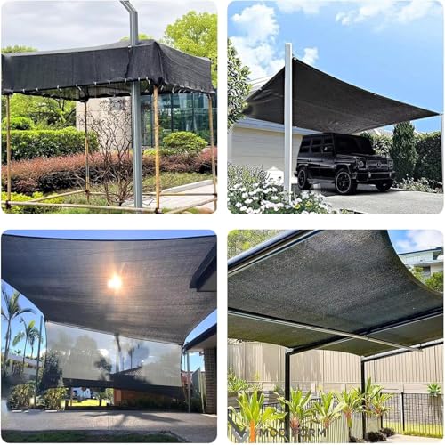 JUNKOGO 40% Shade Cloth for Garden, 10X15 Ft Garden Sun Shade for Plants Heat Protection, Breathable Sunshade Mesh Fabric for Greenhouse, Vegetables, Potted Flowers, Cucumbers, Lettuce, Tomatoes - Image 5