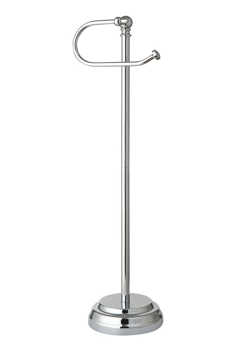 SunnyPoint Classic Bathroom Free Standing Toilet Tissue Paper Roll Holder Stand - Image 3