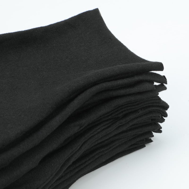 Senkary 10 Pairs Black Cotton Gloves for Men Women, Cloth Work Gloves Liners for Art Handling, Photography, Photo, Coin Jewelry Inspection, Archival, Dry Hands Sleeping, Eczema - Image 2