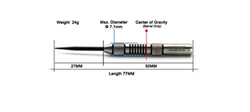 CUESOUL Tungsten Steel Tip Darts 90% Tungsten - Precise Barrels 24 Grams - Image 2