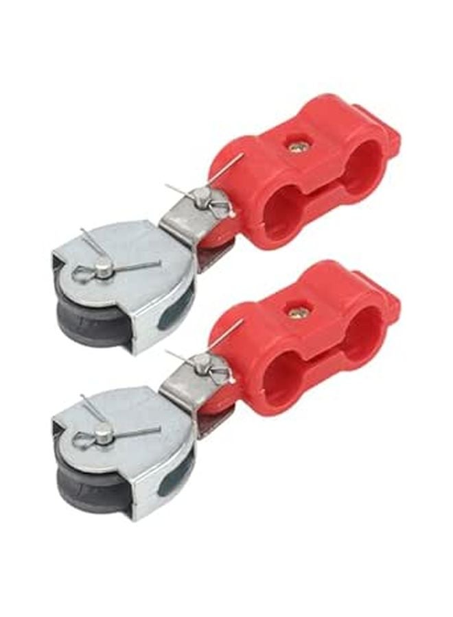 Heavy Duty Bearing Pulley Wheels 2pcs Semi Plastic Sheave for Wire Rope and Load Bearing - Image 1