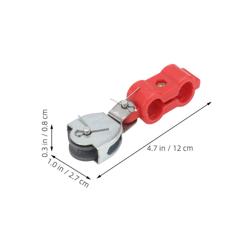 Heavy Duty Bearing Pulley Wheels 2pcs Semi Plastic Sheave for Wire Rope and Load Bearing - Image 3