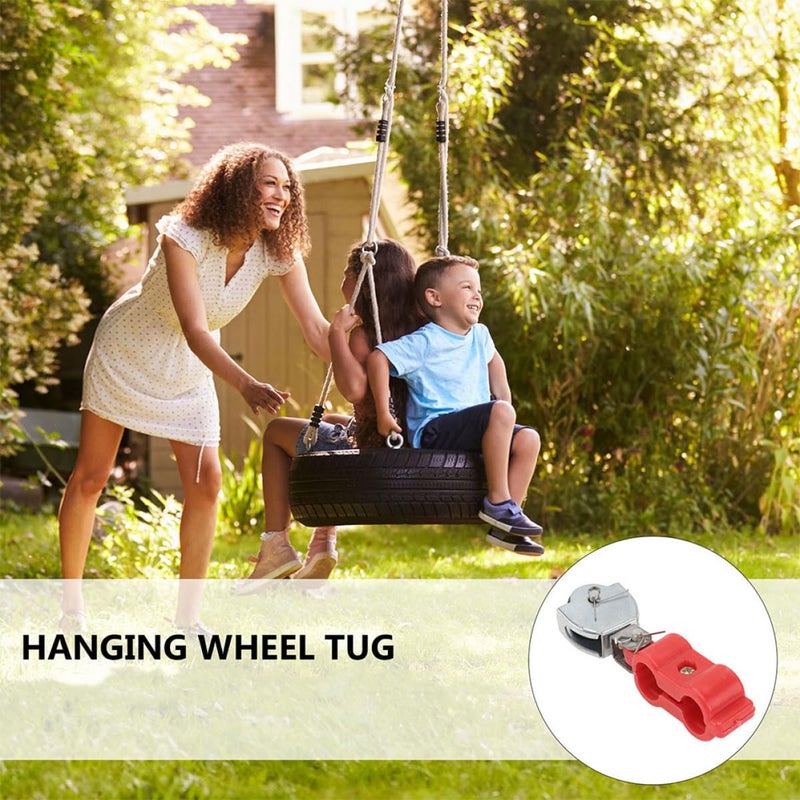 Heavy Duty Bearing Pulley Wheels 2pcs Semi Plastic Sheave for Wire Rope and Load Bearing - Image 5
