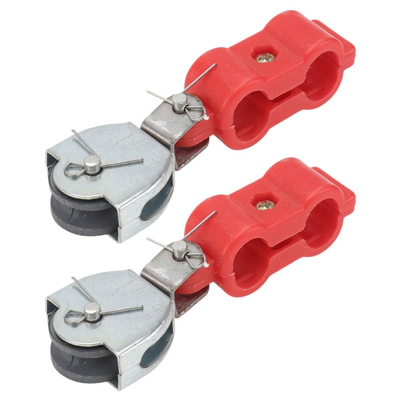 Heavy Duty Bearing Pulley Wheels 2pcs Semi Plastic Sheave for Wire Rope and Load Bearing - Image 2