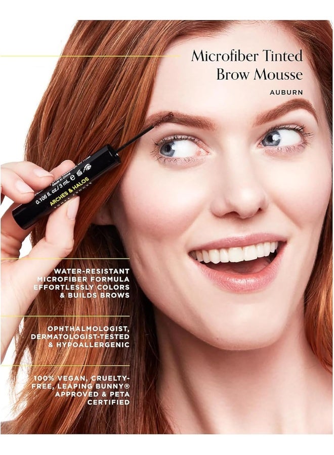 Arches & Halos Microfiber Tinted Brow Mousse - Auburn for Women 0.106 oz Mousse - Image 2
