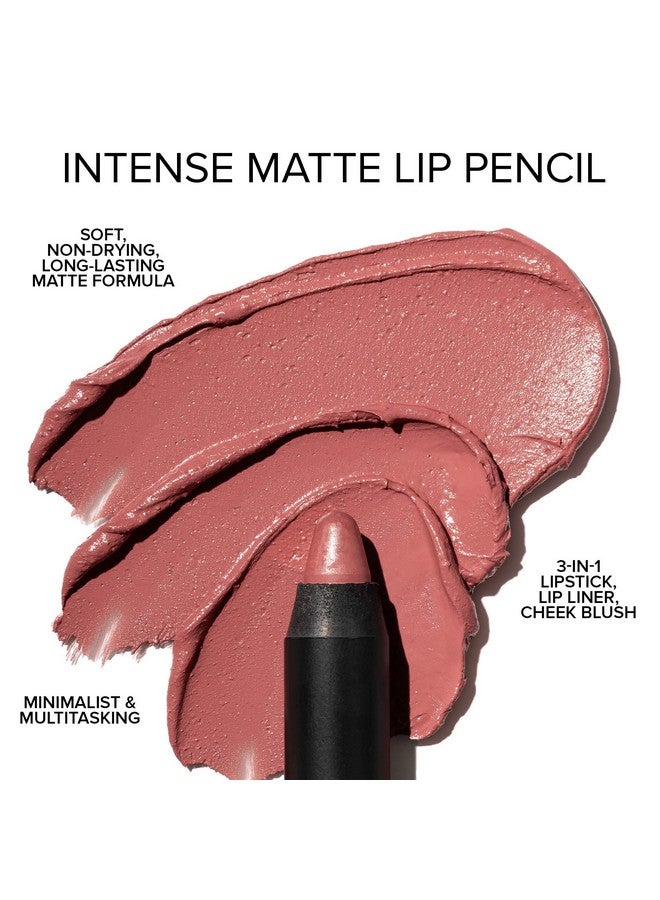 NUDESTIX Intense Matte Lip + Cheek Pencil Lipstick + Lip Liner + Cheek Blush Tint Multi Use Makeup For Long Lasting Color Smooth Coverage Shade: Sunkissed Pink - Image 5
