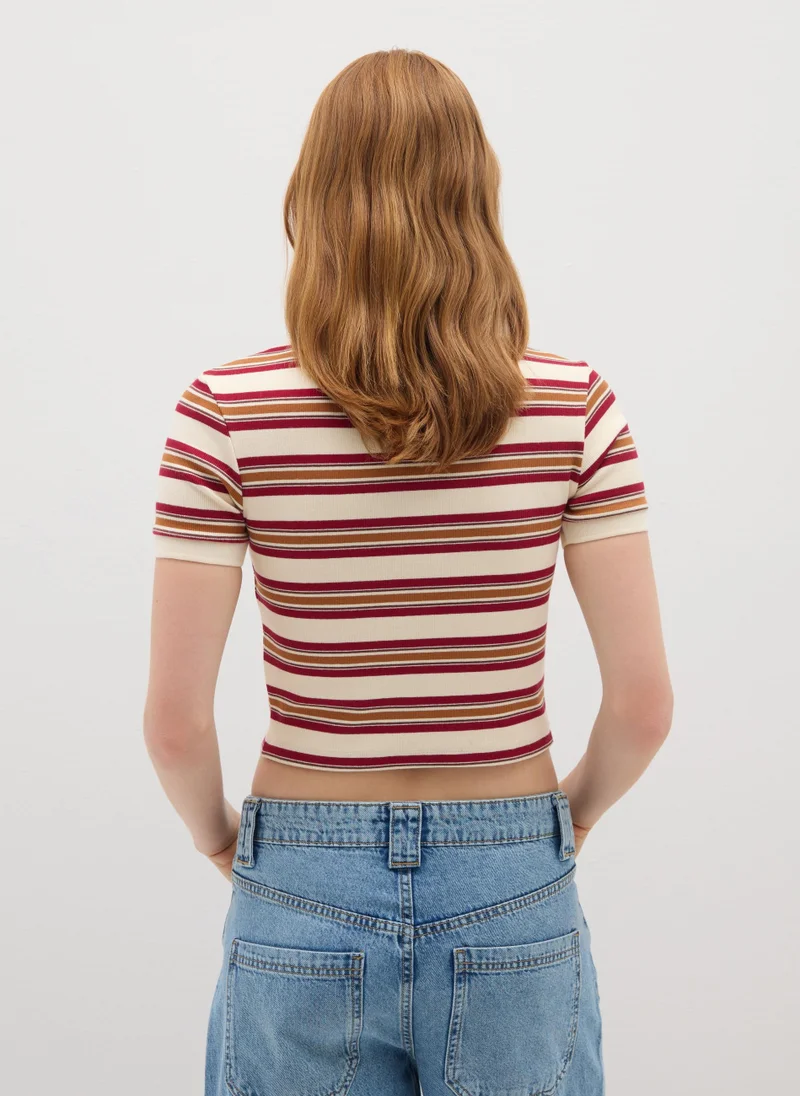Ovs REGULAR FIT MULTICOLOUR STRETCH COTTON POLO