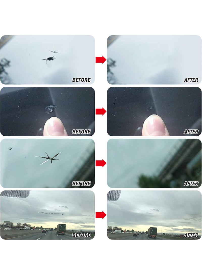 Windshield Repair Kit | Quick Fix for Star and Half-Moon Shaped Cracks, Car Window Glass Repair  - Image 3