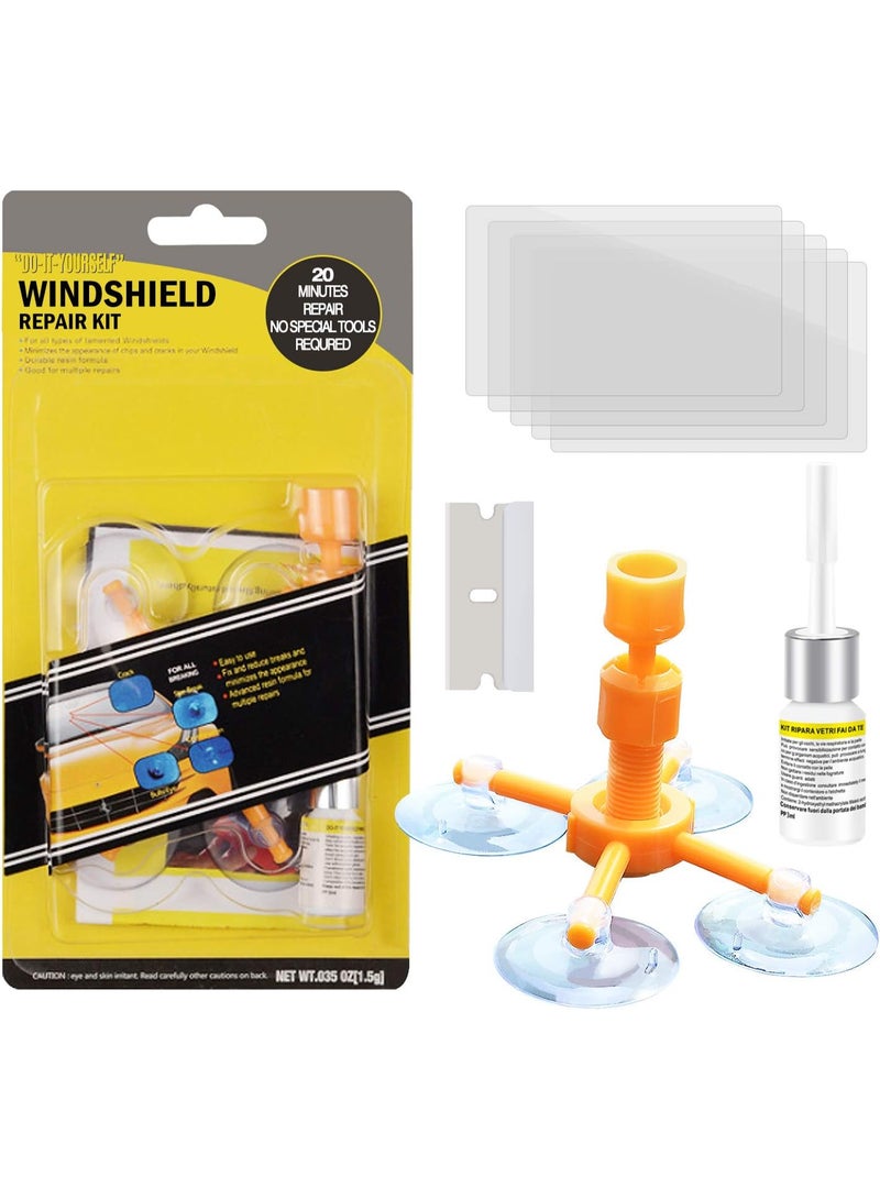 Windshield Repair Kit | Quick Fix for Star and Half-Moon Shaped Cracks, Car Window Glass Repair  - Image 1