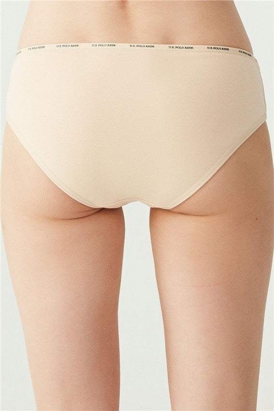 U.S. Polo Assn. 5-Pack Mixed Color Economic Pack Cotton Women's Briefs  - Image 5