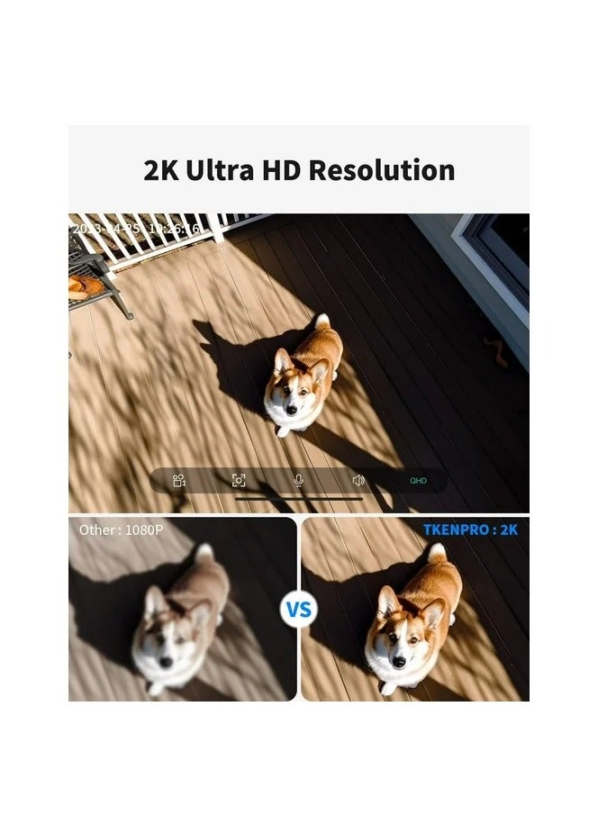 AROAQ Solar Surveillance Camera Low Power Camera Outdoor Plug-in Free Wifi Wireless Monitoring Camera - Image 2