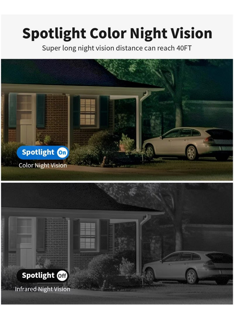 AROAQ Solar Surveillance Camera Low Power Camera Outdoor Plug-in Free Wifi Wireless Monitoring Camera - Image 3