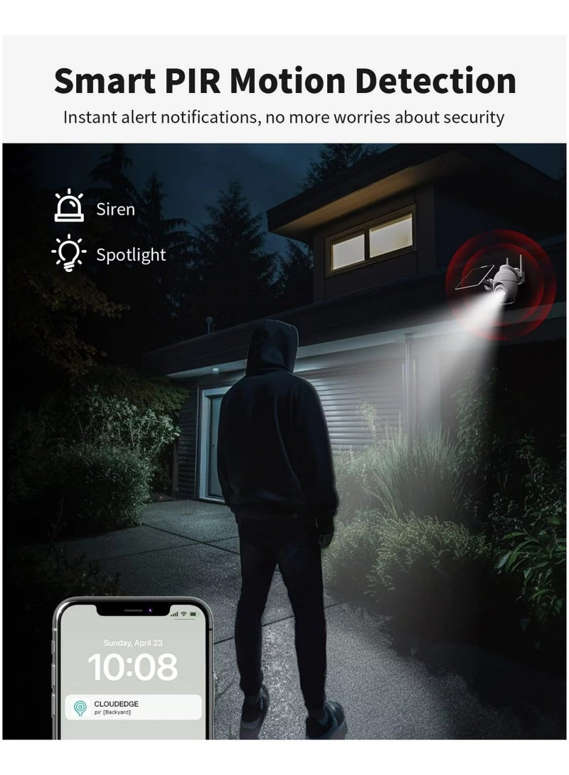 AROAQ Solar Surveillance Camera Low Power Camera Outdoor Plug-in Free Wifi Wireless Monitoring Camera - Image 4