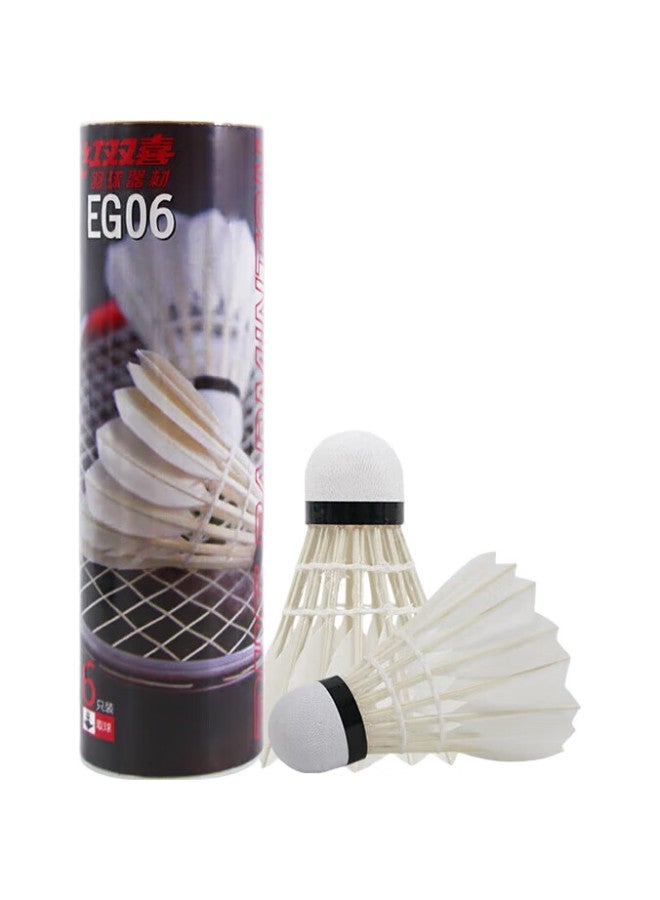 DHS Badminton Shuttlecocks For Beginners, Affordable 6-Pack Per Tube - Image 2
