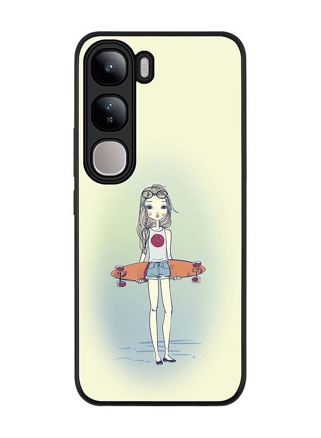 Stylizedd For vivo V40 Lite Case,Slim fit Camera Protection, Shockproof Thin Phone cover - Skater Girl - Image 1