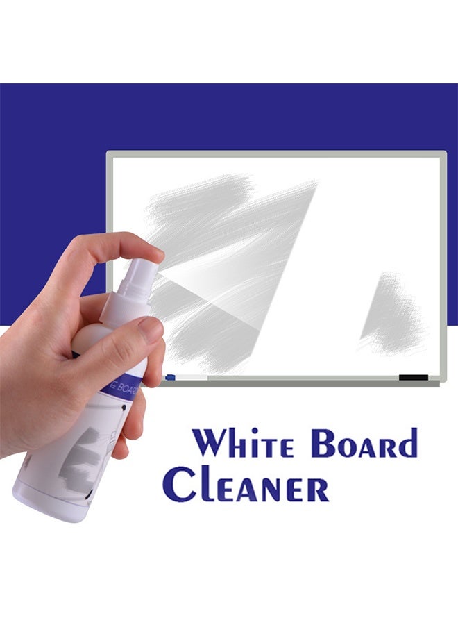 Opula Whiteboard Cleaning Kit, White Board Cleaning Spray Low Odor Dry Erase Board Cleaner with Cloth, Removes Stubborn Marks 100ml - Image 2