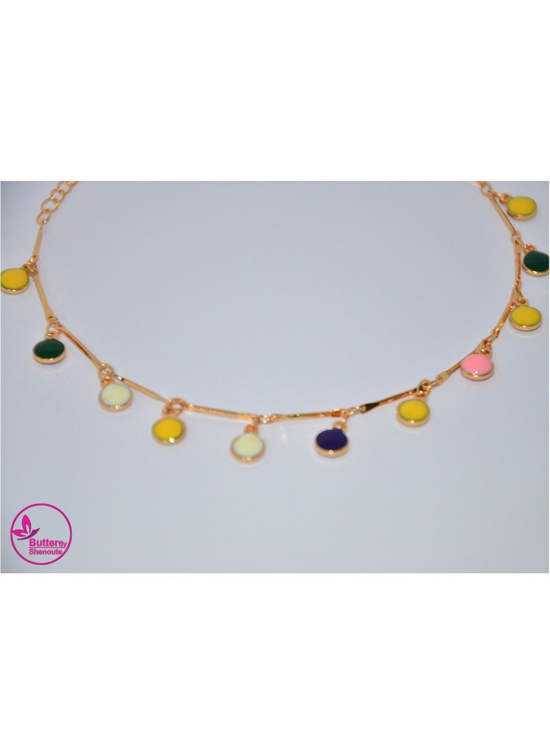 BUTTERFLY Butterfly Shenoute Gold Color Anklet With New Shapes Bell For Women  - Image 2