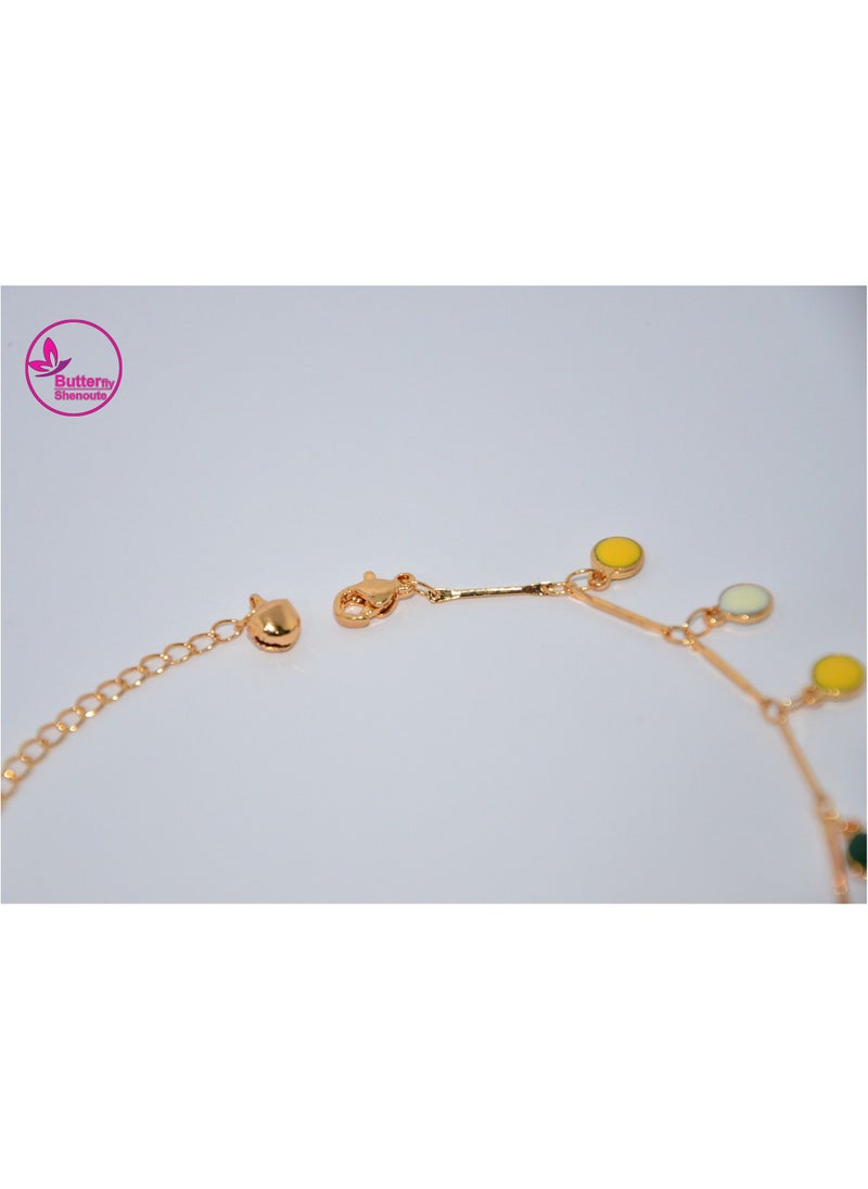 BUTTERFLY Butterfly Shenoute Gold Color Anklet With New Shapes Bell For Women  - Image 3