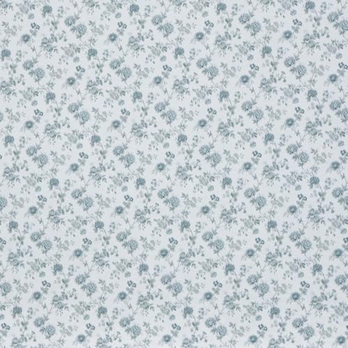 iLAND Originality Dollhouse Wallpaper 39 157 inch Dollhouse Accessories on 112 Scale or 16 Scale Blue Rose - Image 1