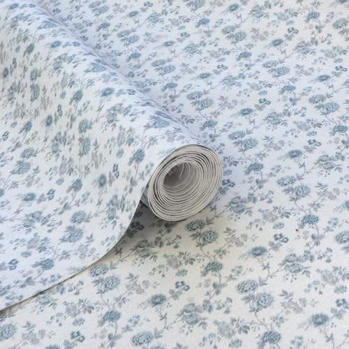 iLAND Originality Dollhouse Wallpaper 39 157 inch Dollhouse Accessories on 112 Scale or 16 Scale Blue Rose - Image 5