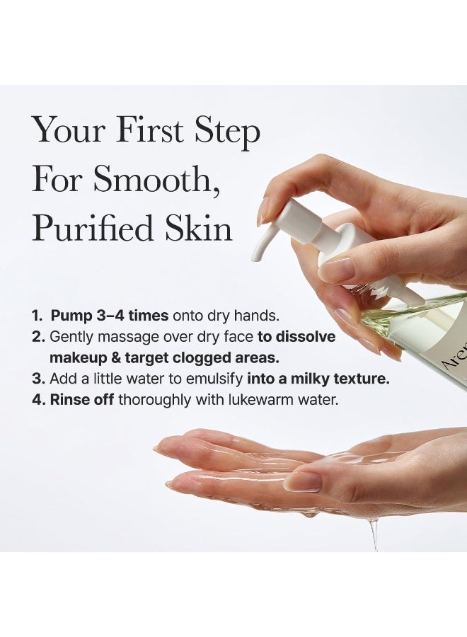 ARENCIA Pore Melt Mochi Makeup-Removing Cleansing Oil, Non-Comedogenic, Rice Amino Acids HD, Vitamin E, Cica, & Ceramide | 200ml - Image 2