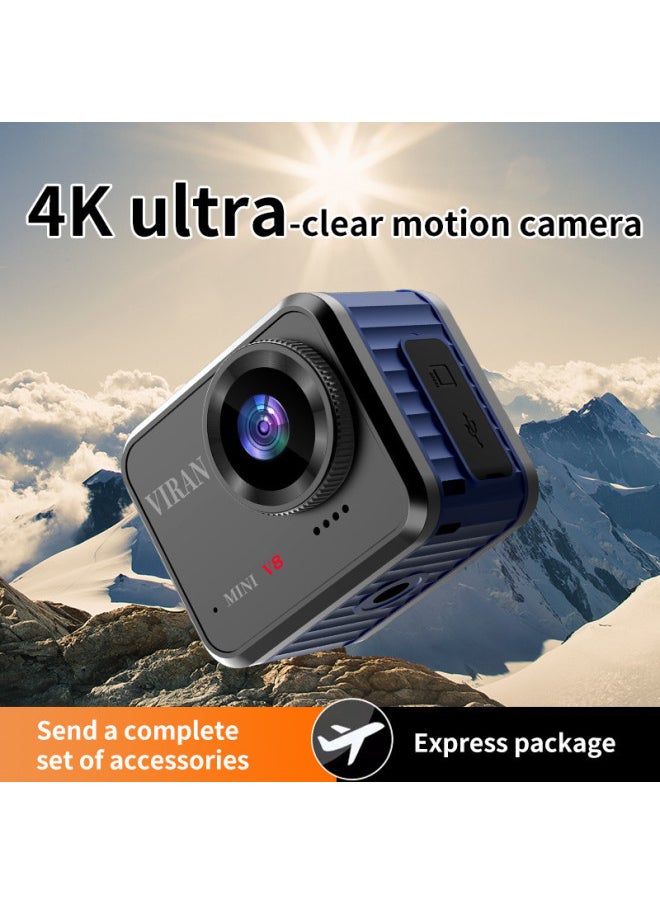 Generic HD 4K Sports Camera Bare Metal Waterproof Camera Outdoor Wide Angle Vlog Camera Riding Recorder Cross Border-Color:Black Camera + 64gb Memory Card  - Image 4