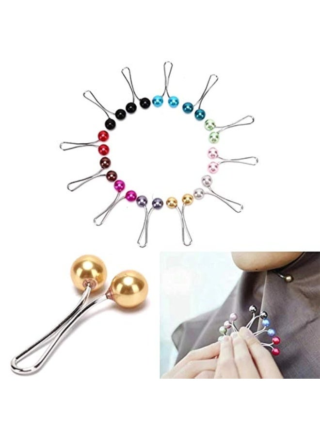 NXT Women's Hijab Clip Pins - 12 Pieces, Multi - Image 1