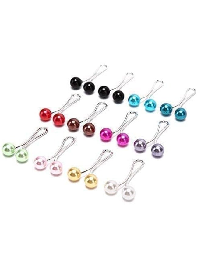 NXT Women's Hijab Clip Pins - 12 Pieces, Multi - Image 3