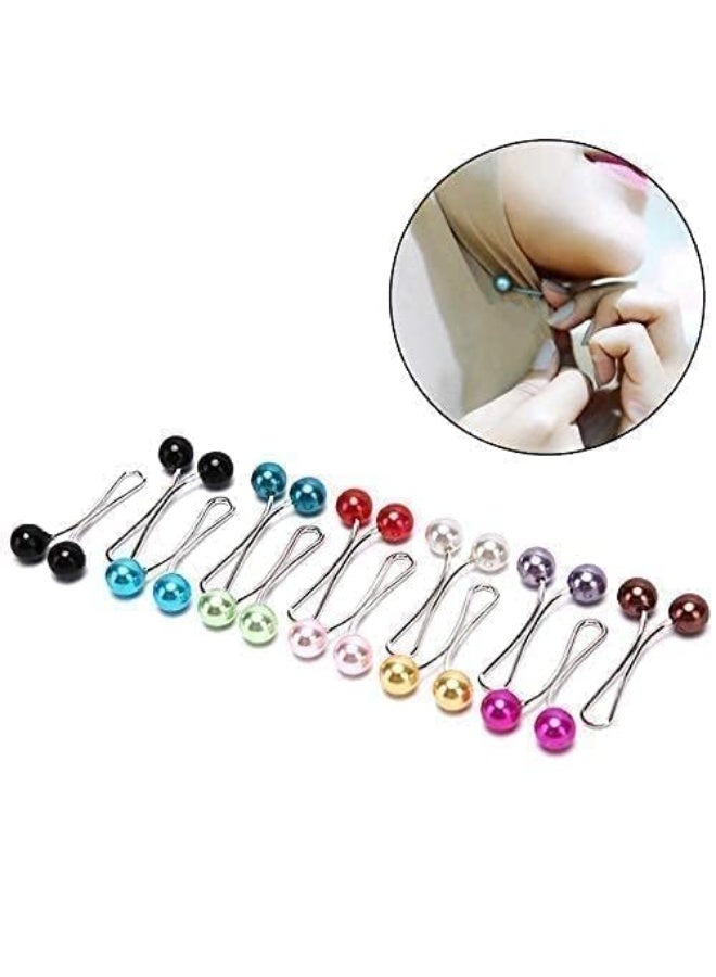 NXT Women's Hijab Clip Pins - 12 Pieces, Multi - Image 2