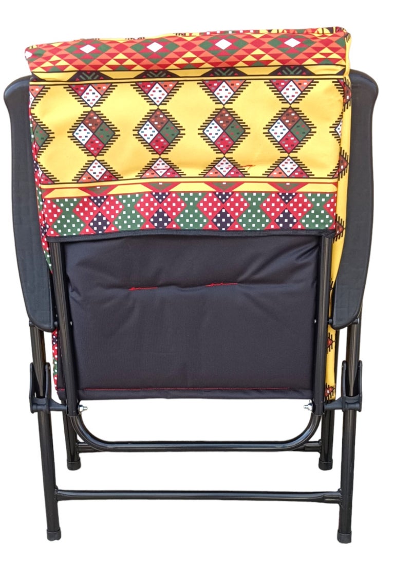 GO2CAMPS كرسي تخييم قابل للطي مع وسادة جودة ممتازة | كرسي شاطئ | كرسي حديقة | كرسي صيد | كرسي سفر | كرسي نزهة - Image 4