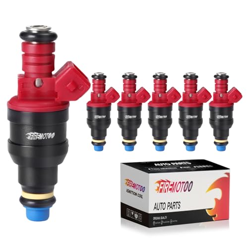 FIREMOTOO Fuel Injectors Pack of 6 4 Holes for Ford Explorer 1993-1996 Ranger 1993-1996 Aerostar 1996 for Mazda B4000 1997 Navajo 1993-1994 4.0L V6 - Image 1