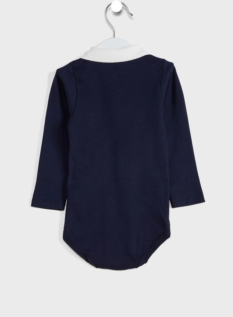 Petit Bateau Infant Peter Pan Collar Bodysuit