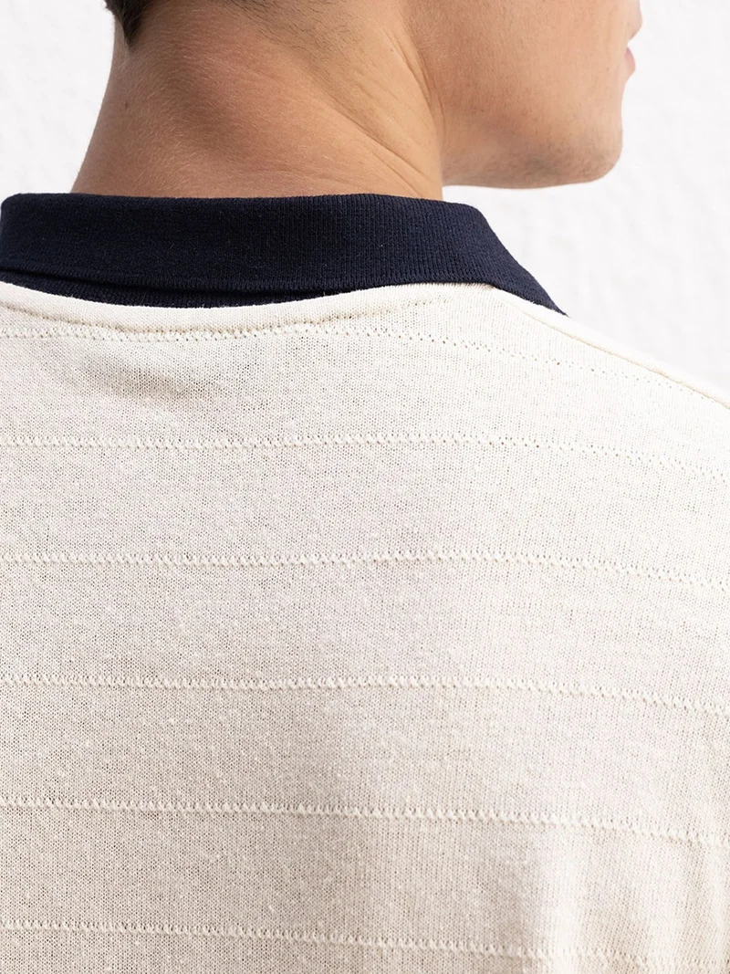 Giesto Beige Natural GIESTO Comfort Fit Polo Shirt for Men | Best Price UAE