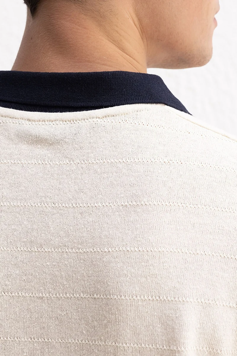 Giesto Beige Natural GIESTO Comfort Fit Polo Shirt for Men | Best Price UAE