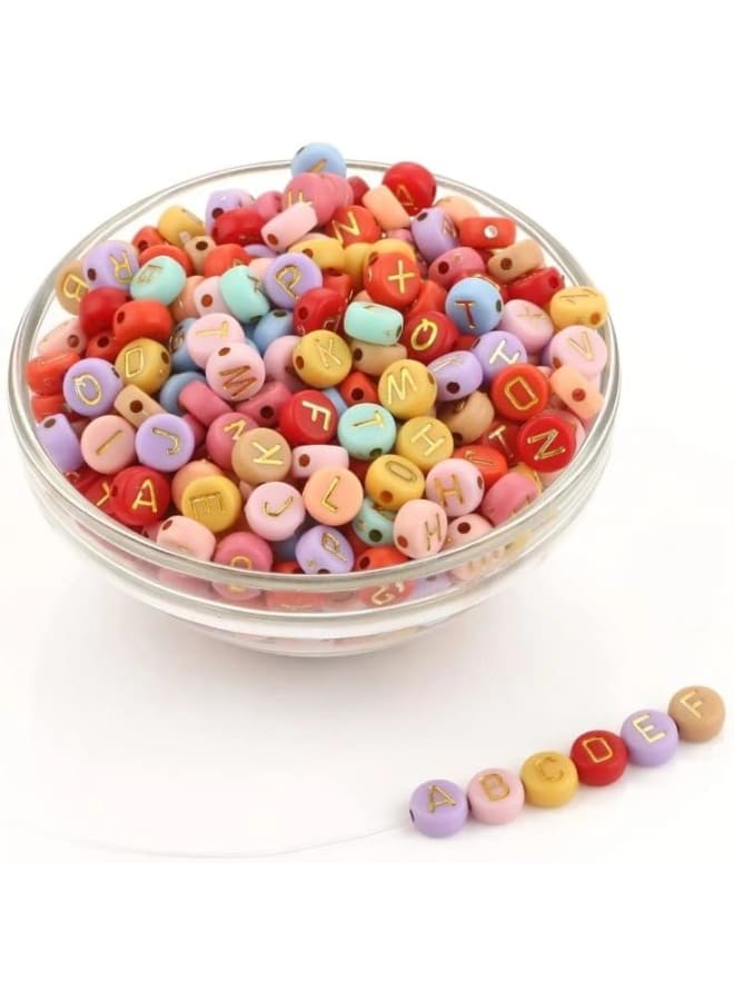 Metal Type:NONEOrigin:CN(Origin)Material:AcrylicItem Type:BeadsItem Shape:Round ShapeFine or Fashion:FashionModel Number:A0056Outer Diameter:7mm7mm Black White Letter Acrylic Beads Round Flat Alphabet Spacer B - Image 2