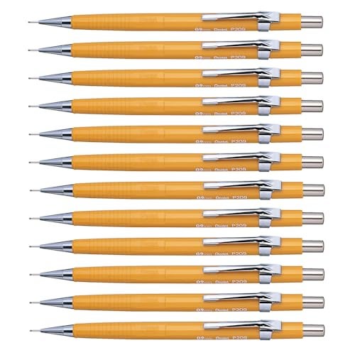Pentel قلم رصاص ميكانيكي من بنتل P209، 0.9 مم، علبة تحتوي على 12 قلم رصاص - Image 5
