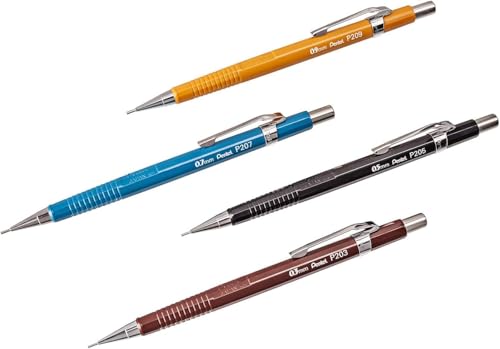 Pentel قلم رصاص ميكانيكي من بنتل P209، 0.9 مم، علبة تحتوي على 12 قلم رصاص - Image 3