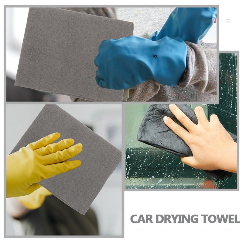 Microfiber Car Cleaning Cloth 2Pcs 30x30cm Absorbent Drying Towels For Glass Windows Detailing - Image 5