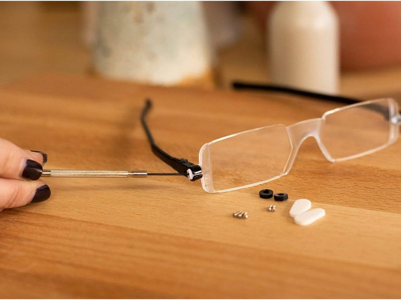 Universal Tool 11pc Universal Compact Eye Glasses Repair Kit Case for Fixing All Kinds of Broken Glasses - Image 2