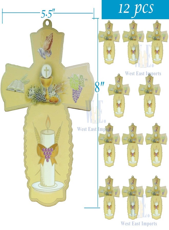 WE First Communion Wall Cross Favor 12PCS - Cruz de Madera Recuerdo de Primera Comunion - Image 2