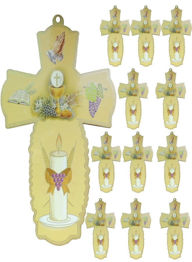 WE First Communion Wall Cross Favor 12PCS - Cruz de Madera Recuerdo de Primera Comunion - Image 1