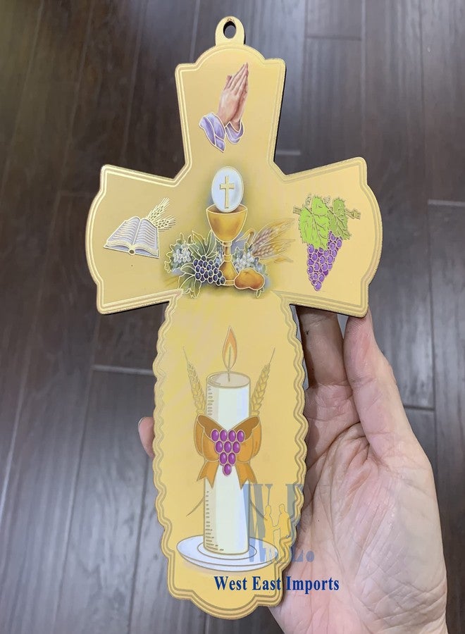 WE First Communion Wall Cross Favor 12PCS - Cruz de Madera Recuerdo de Primera Comunion - Image 4