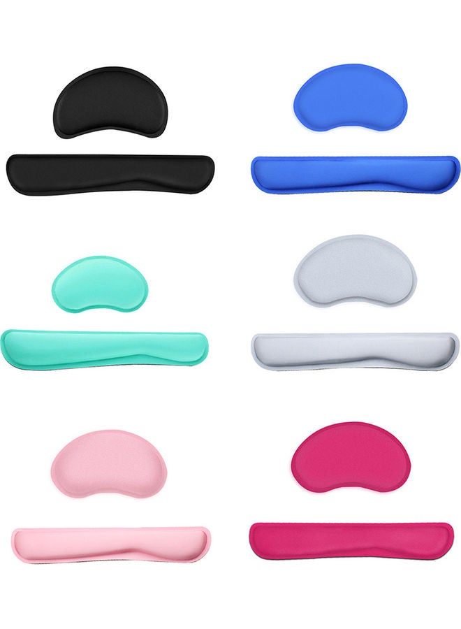 Office Gaming Keyboard Mouse Wrist Pad Red - Image 2