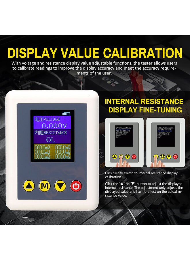 Generic Entry-Level Voltage Internal Resistance Tester AC 4-Wire Kelvin Method Professional Voltage Meter Internal Resistance Test Device  - Image 4