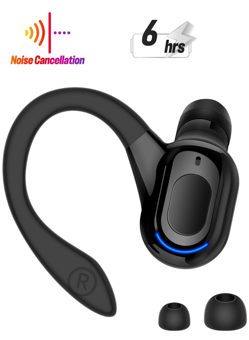 KASTWAVE Bluetooth Headset, Wireless Bluetooth Earpiece V5.2 Headphones with Mic Noise Canceling In Ear Bluetooth Headset Earphones Earbuds for Business Office Driving Black  - Image 1