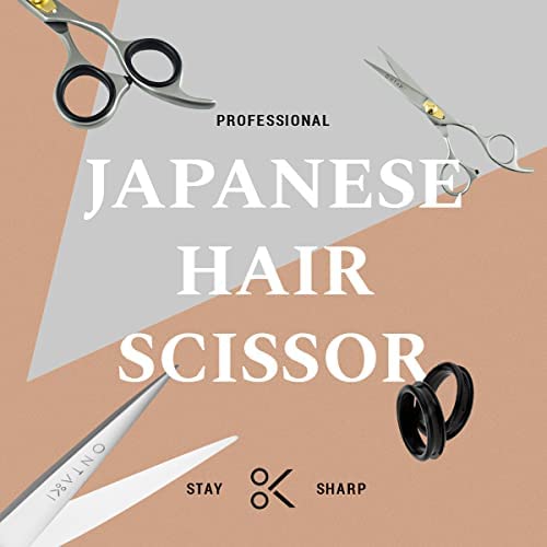 ONTAKI Hair Cutting Scissors - 6.5" Japanese Steel Hair Shears for Beard & Mustache - Hand-Forged Tool for Barbers - Men & Women - Haircut Scissors - Image 3